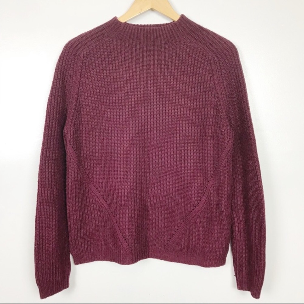 💕 Asos Mock Neck Sweater Maroon
